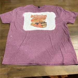 Gildan Heathered Purple “Just One More Chapter” T-Shirt Size 3X
